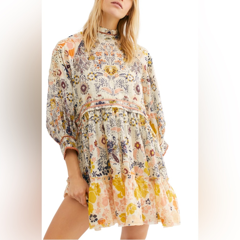 Free People Nouveau Floral Mini Dress size M